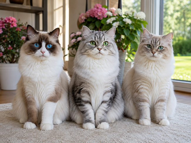 Рэгдолл, рагамаффин и черубим / Ragdoll, RagaMuffin and Cherubim